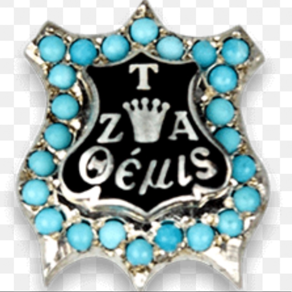Zeta Tau Alpha Badge Pin